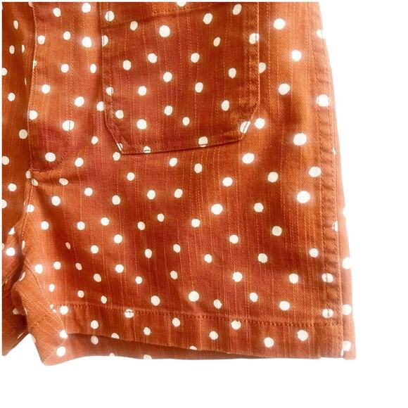 Madewell Emmett Patch Pocket Shorts in Inkspot Dots Size 29 NWOT Brown - Picture 4 of 7